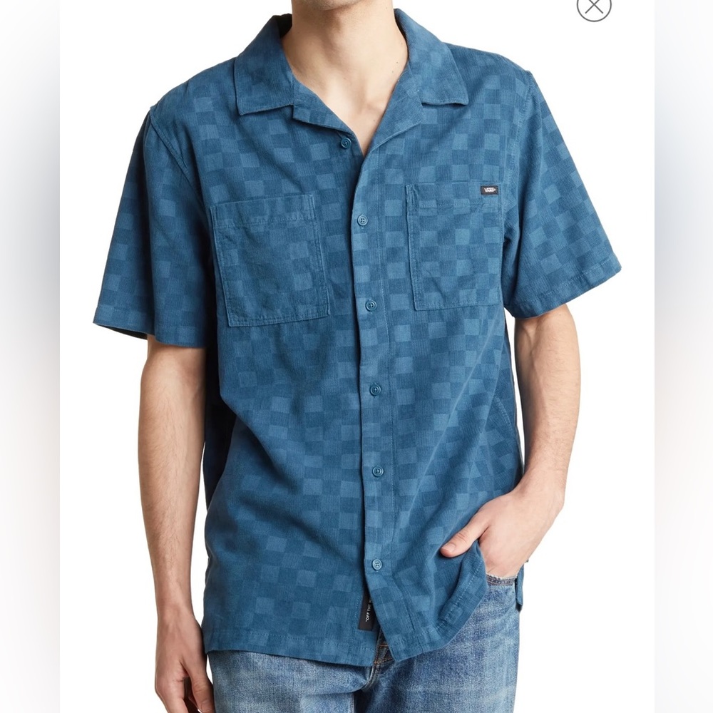Vans Blue Checkered Men's Shirt